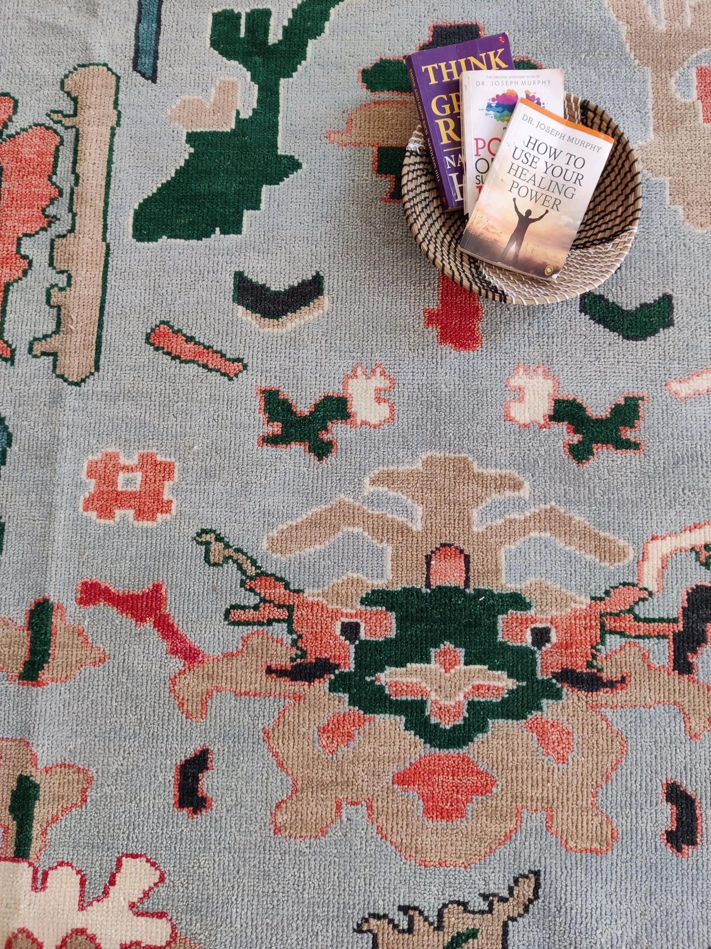 Celestial Menagerie Premium Hand-Knotted Art Rug