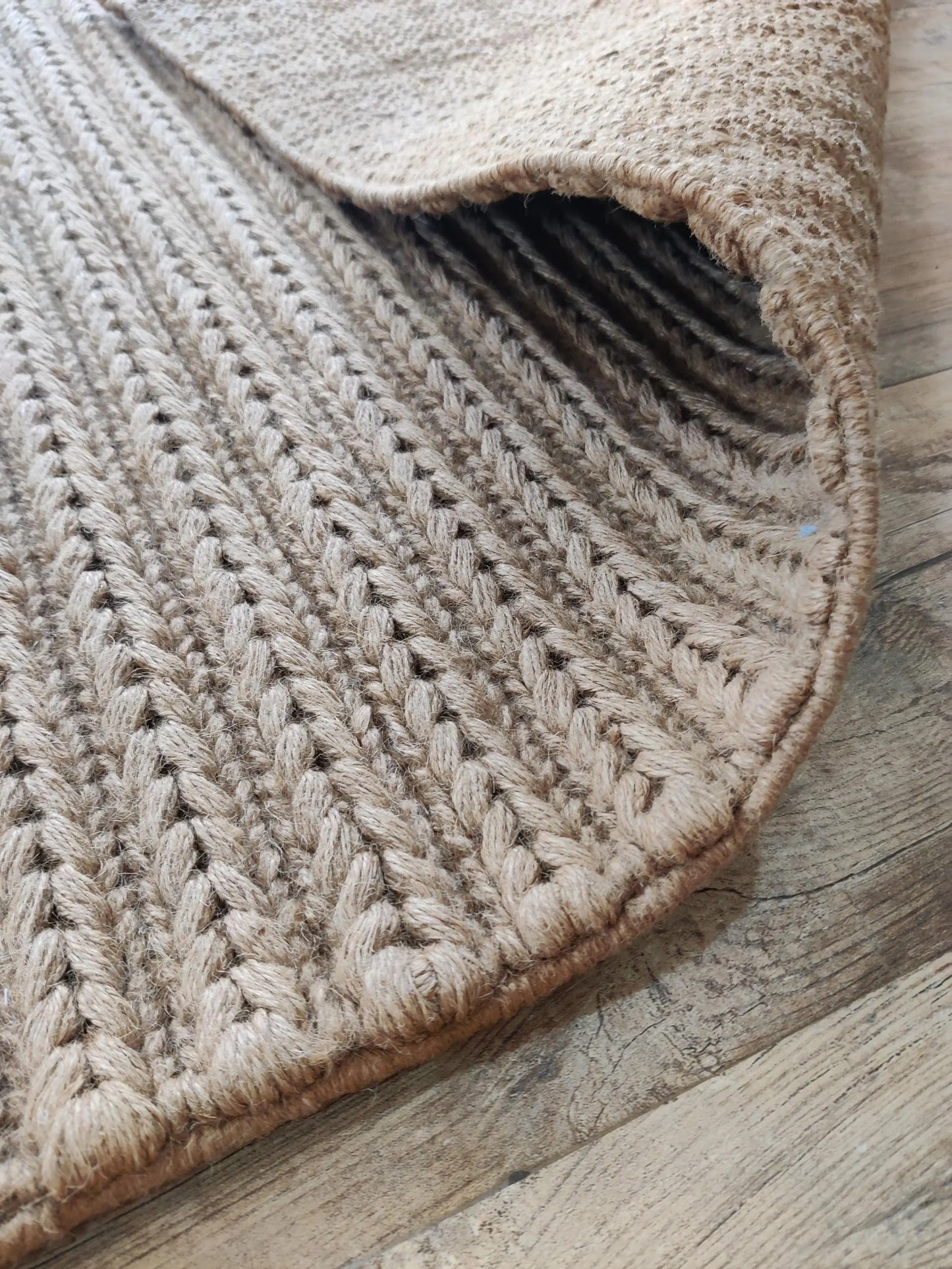 The Earthy Ribbed Natural Jute Soumak Rug
