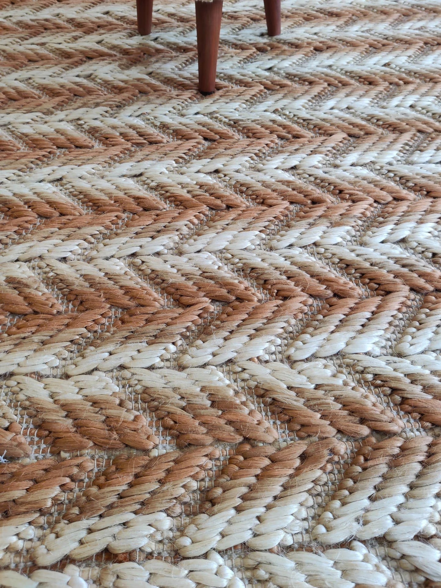 Horizon Grain Stripe Natural Fiber Textured Carpet