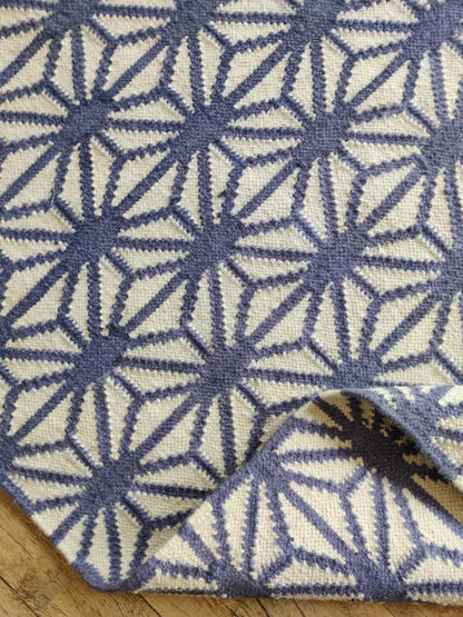 Geometric Cotton Wool Rug for Living Room and Bedroom