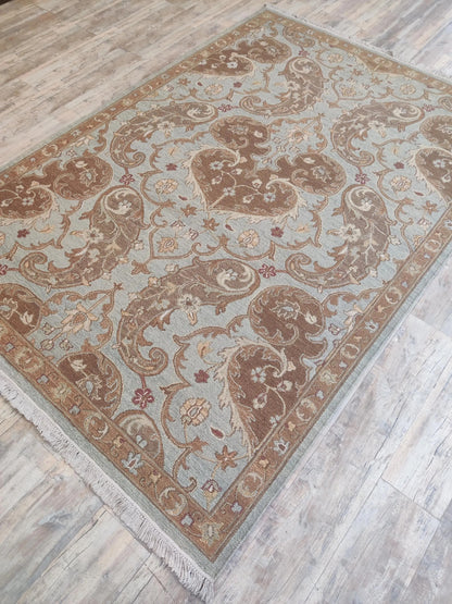 The Azure Paisley Antique Style Soumak Rug