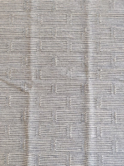 Wool Carpet in Architectural Grid Pattern
