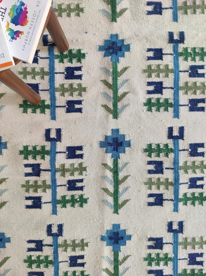 Handwoven Wool Kilim Rug Living Room/Bedroom Indoor Rug, Personalized Rug