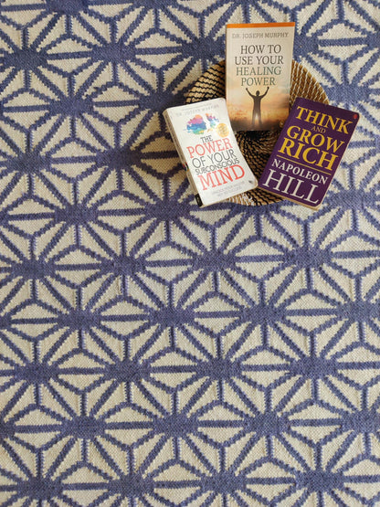 Geometric Cotton Wool Rug for Living Room and Bedroom