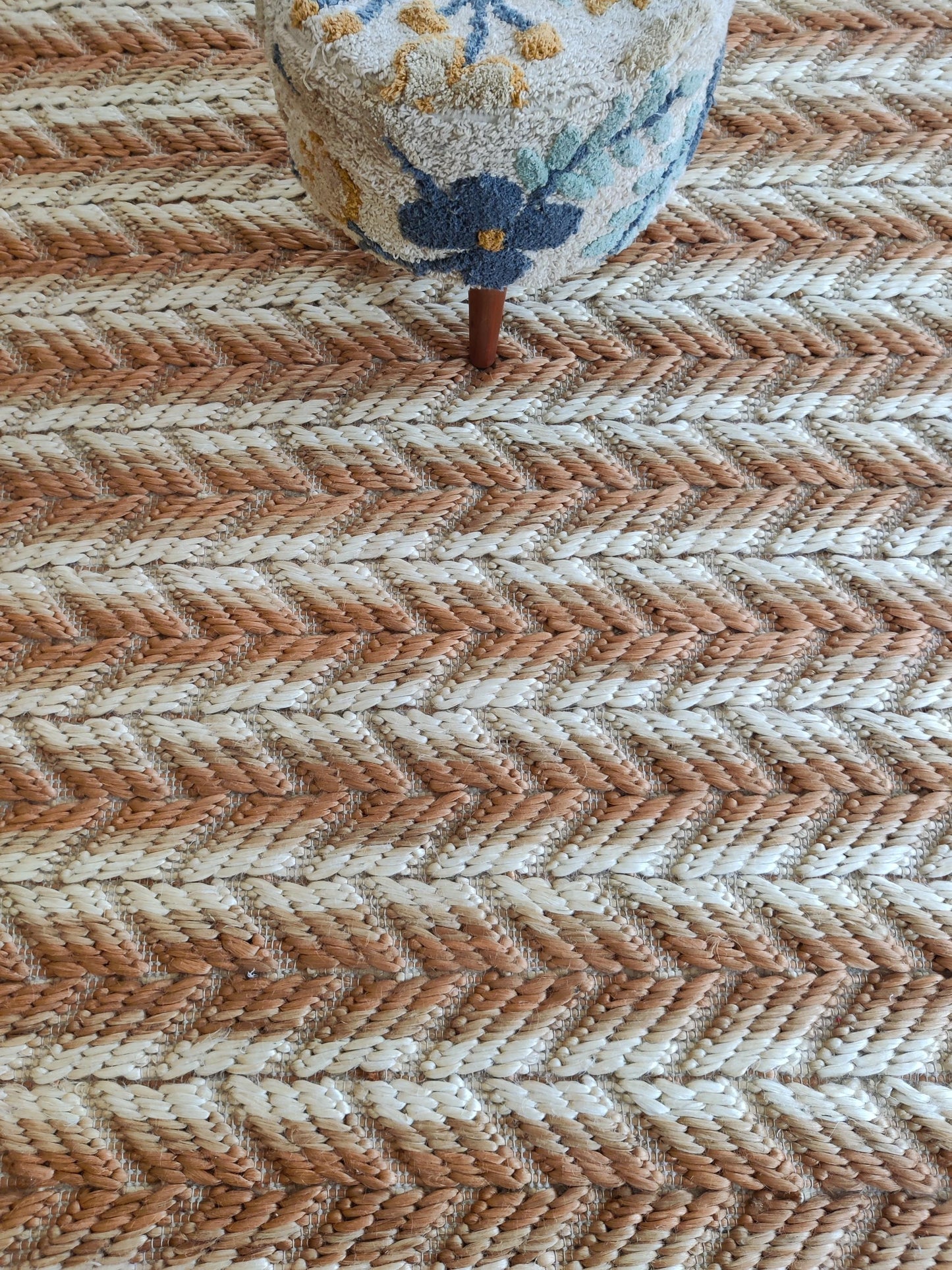 Horizon Grain Stripe Natural Fiber Textured Carpet