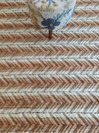 Horizon Grain Stripe Natural Fiber Textured Carpet
