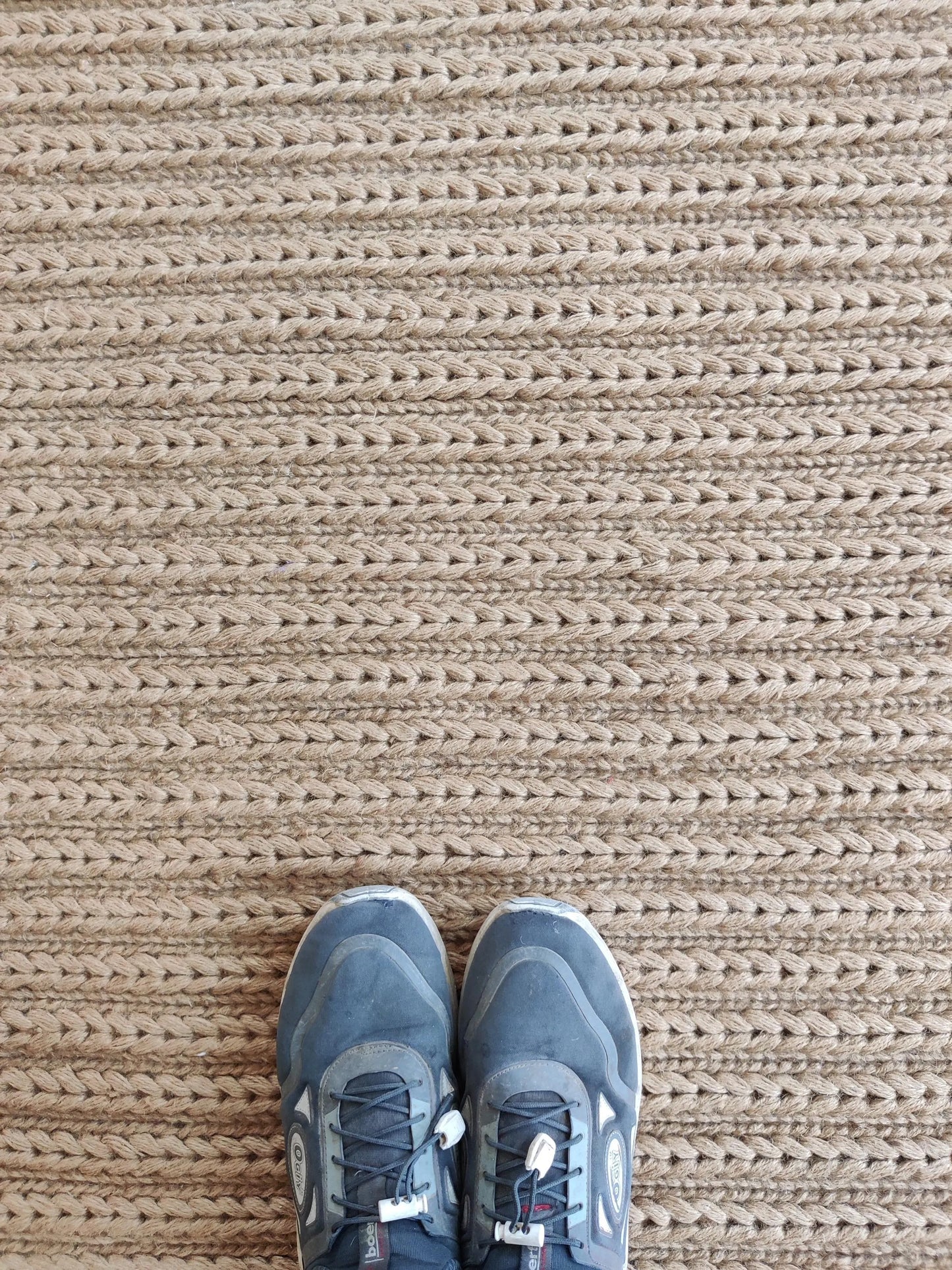 The Earthy Ribbed Natural Jute Soumak Rug