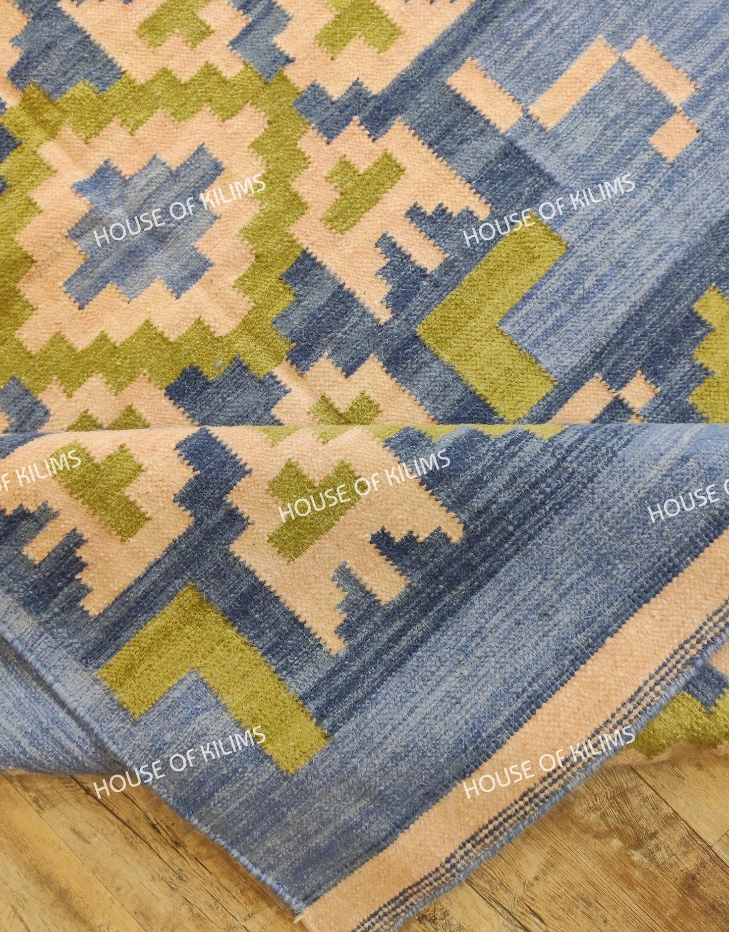 Wool Flatweave Floor Decor, Scandinavian Style Wool Rug