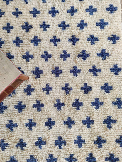 Nordic Minimalist Tribal Shag Hand-Woven Decorative Rug for Bedroom