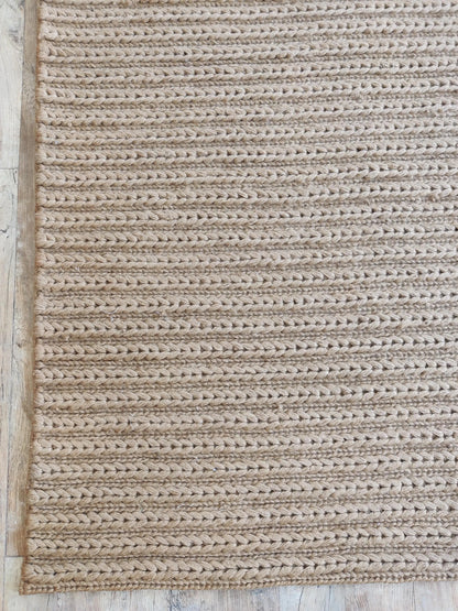 The Earthy Ribbed Natural Jute Soumak Rug
