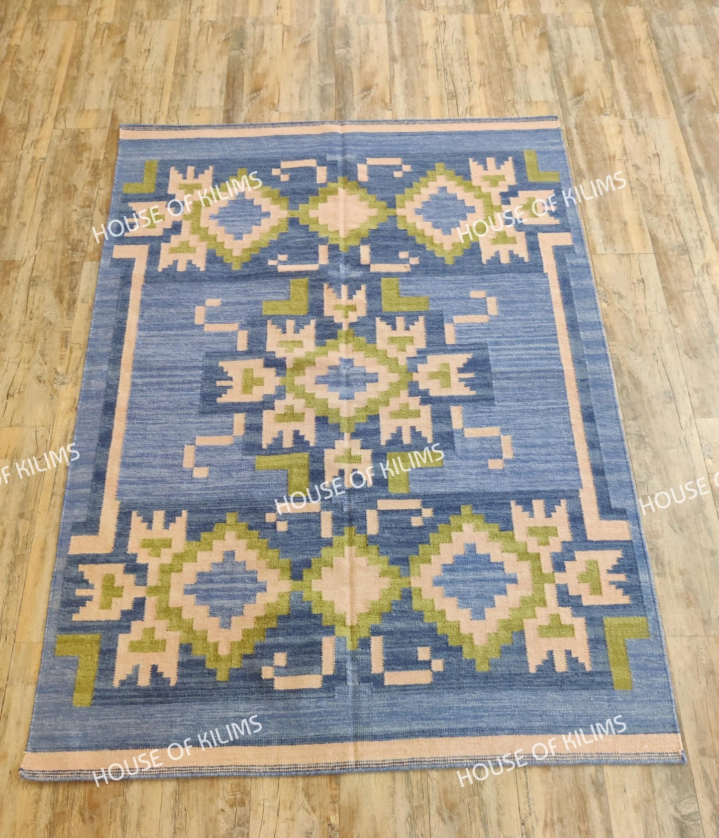 Wool Flatweave Floor Decor, Scandinavian Style Wool Rug