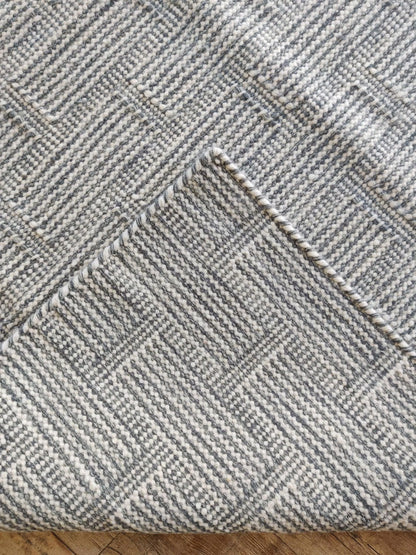 Wool Carpet in Architectural Grid Pattern