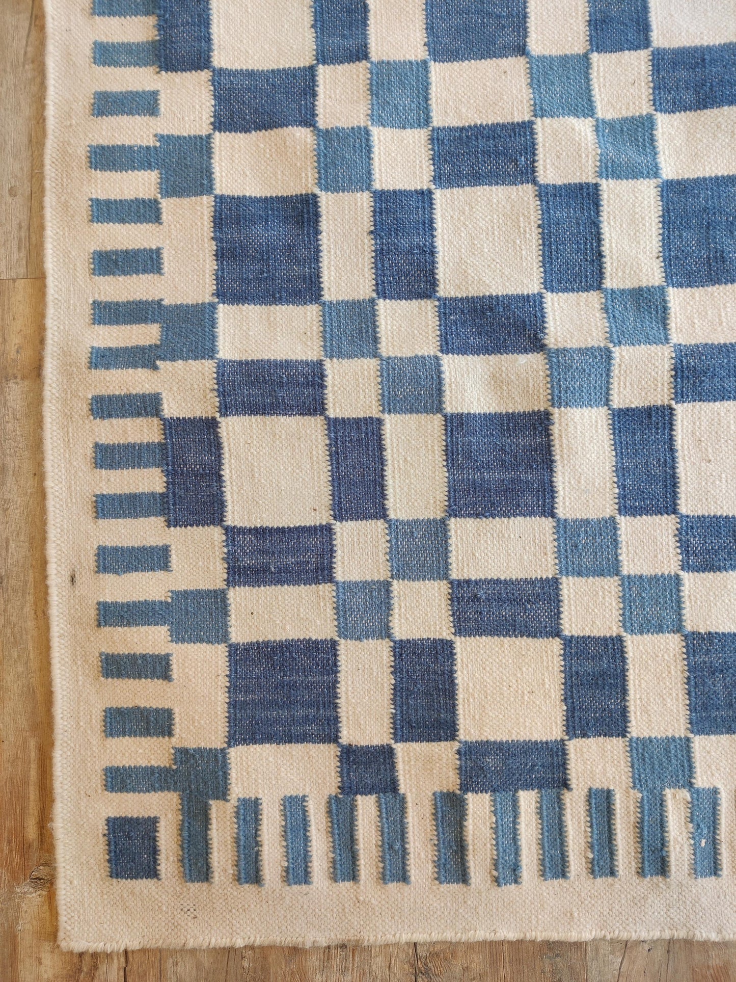 Modern Bohemian Flatweave Rug, Geometric Wool Area Rug