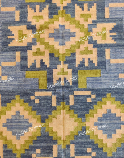 Wool Flatweave Floor Decor, Scandinavian Style Wool Rug