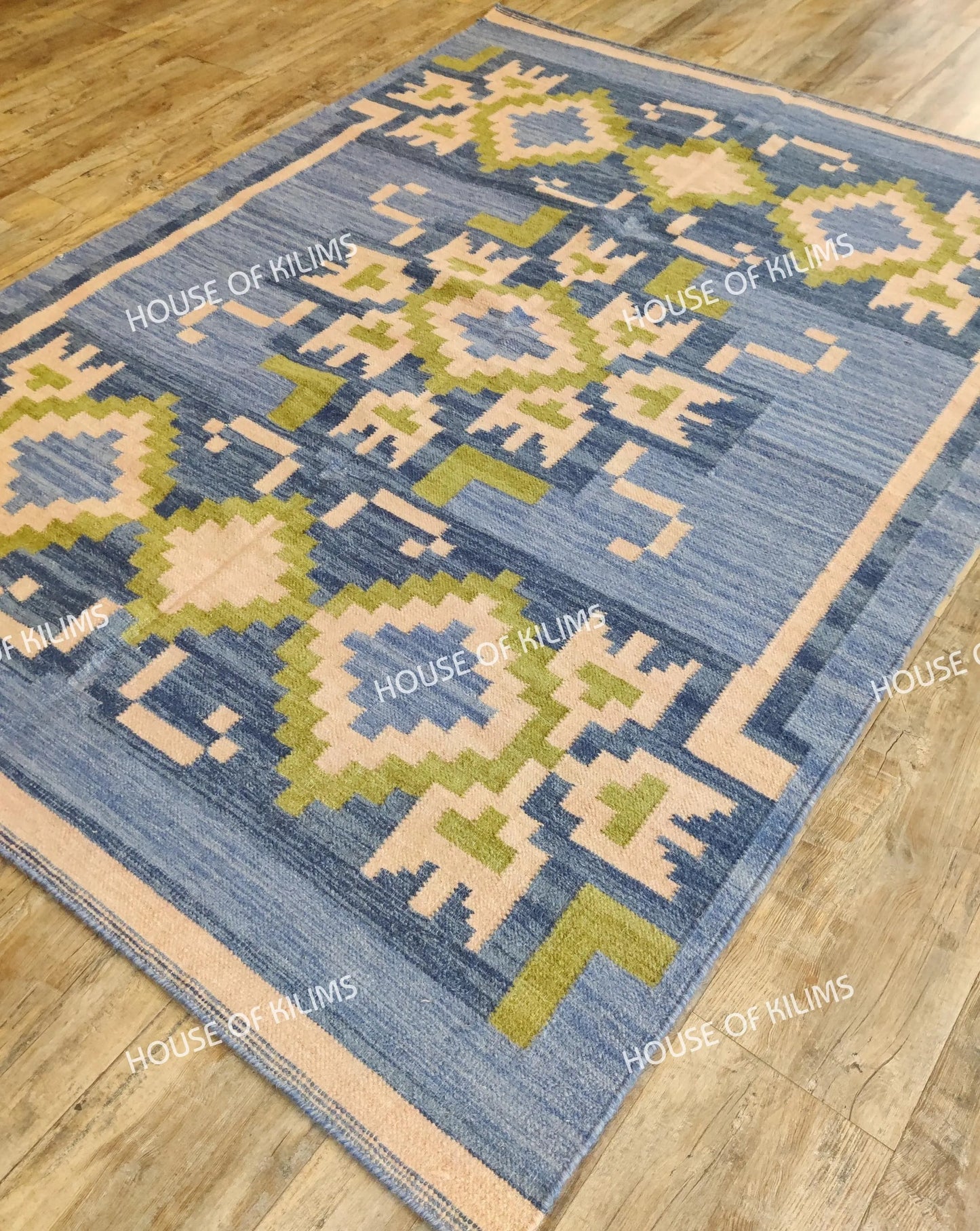 Wool Flatweave Floor Decor, Scandinavian Style Wool Rug