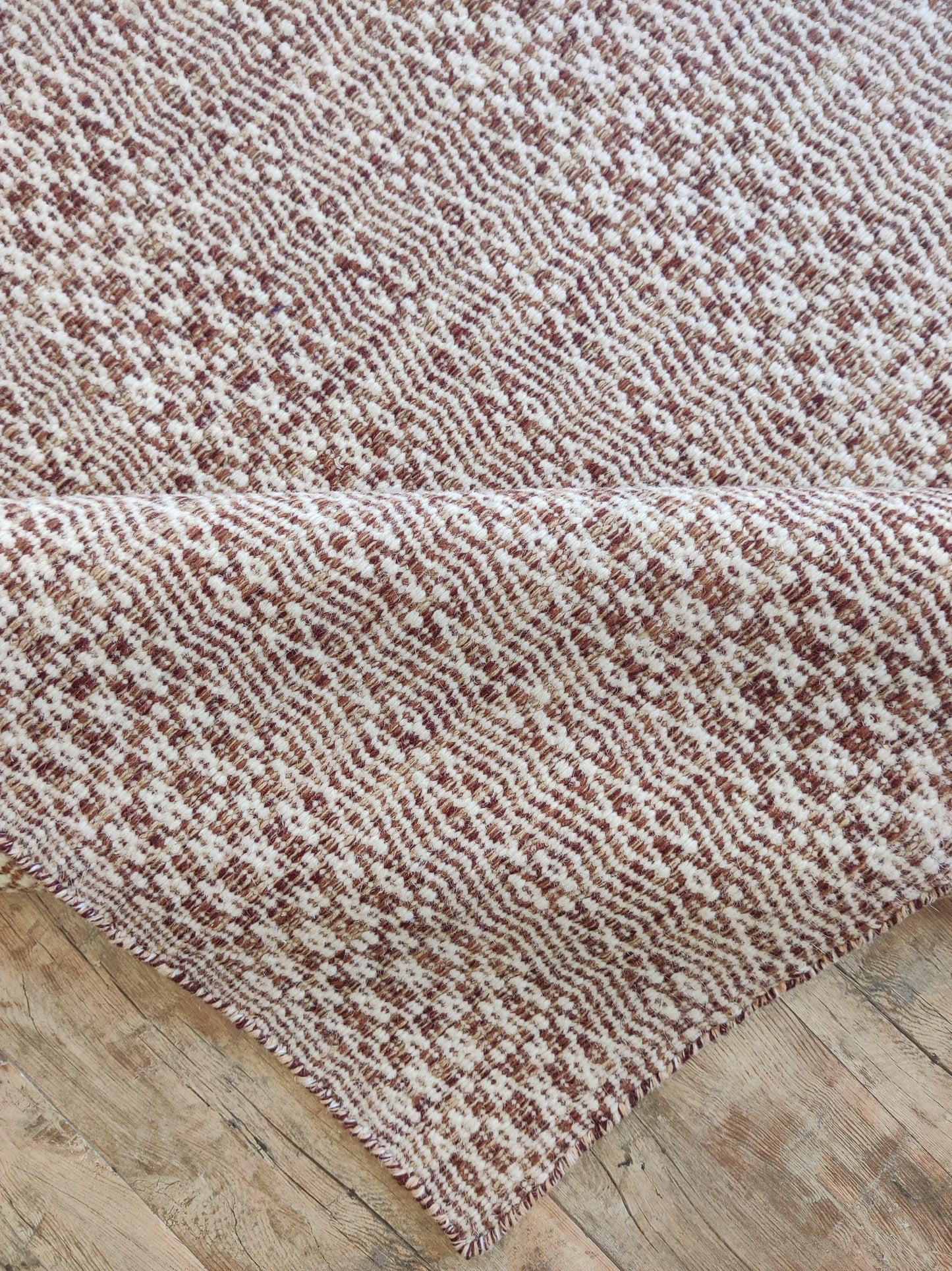 Handwoven Wool Area Rug ,Textured Earth Tones,Custom Natural Handloom Carpet