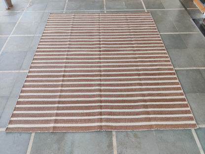 Textured Linear Rug Pattern Bohemian Interior Inspiration