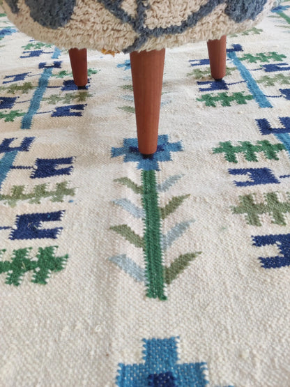 Handwoven Wool Kilim Rug Living Room/Bedroom Indoor Rug, Personalized Rug