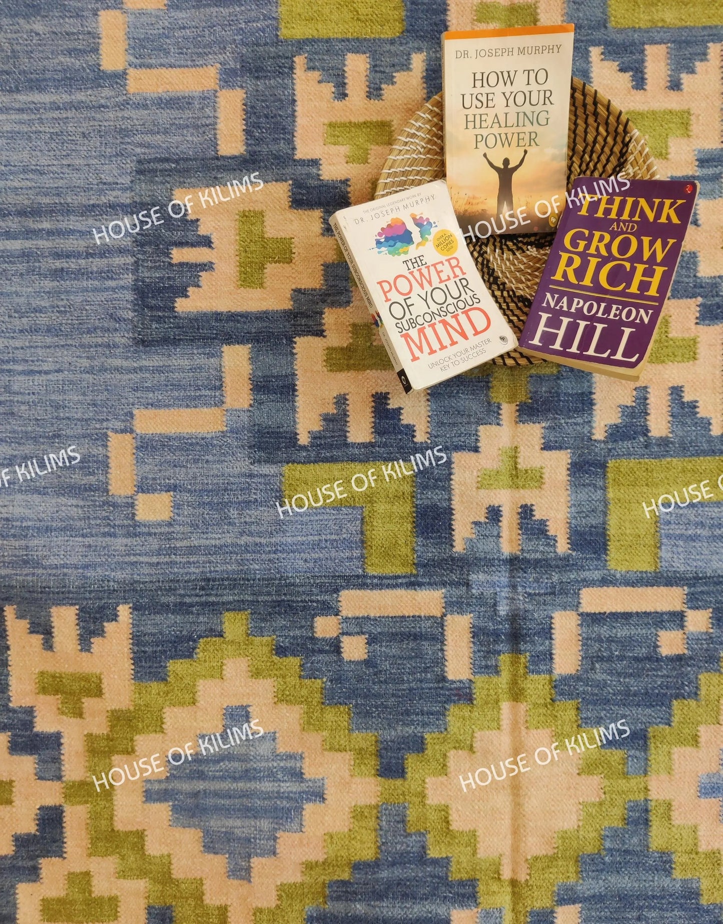 Wool Flatweave Floor Decor, Scandinavian Style Wool Rug
