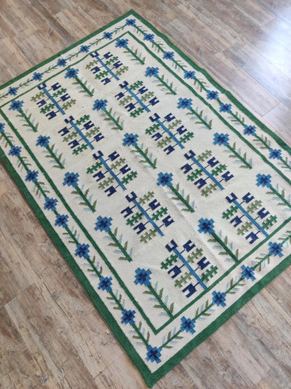 Handwoven Wool Kilim Rug Living Room/Bedroom Indoor Rug, Personalized Rug
