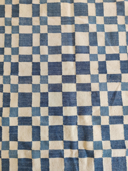 Modern Bohemian Flatweave Rug, Geometric Wool Area Rug