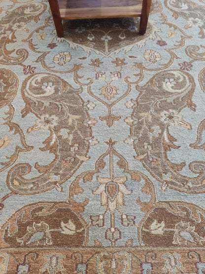 The Azure Paisley Antique Style Soumak Rug