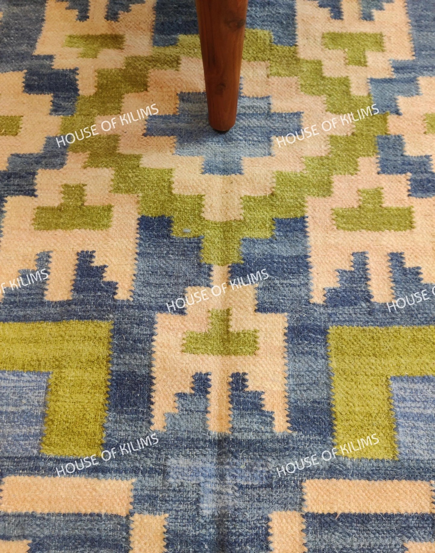Wool Flatweave Floor Decor, Scandinavian Style Wool Rug