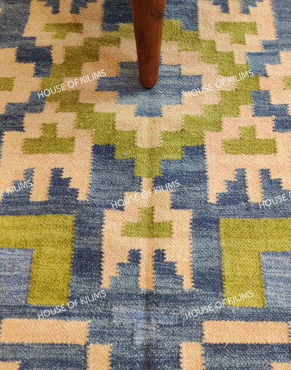 Wool Flatweave Floor Decor, Scandinavian Style Wool Rug