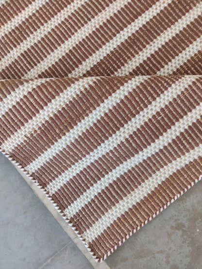 Textured Linear Rug Pattern Bohemian Interior Inspiration