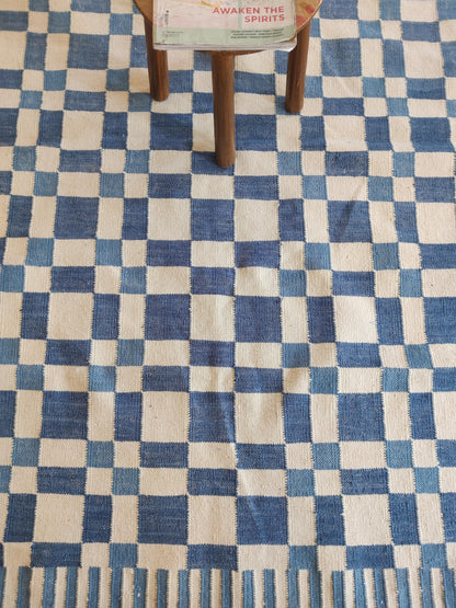 Modern Bohemian Flatweave Rug, Geometric Wool Area Rug