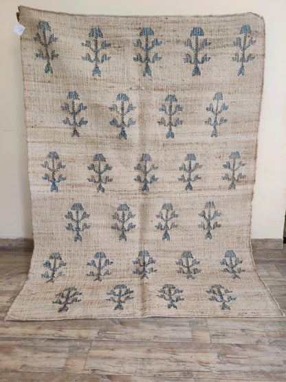 Hand-woven jute Flower Rug Home and Living Room Rug