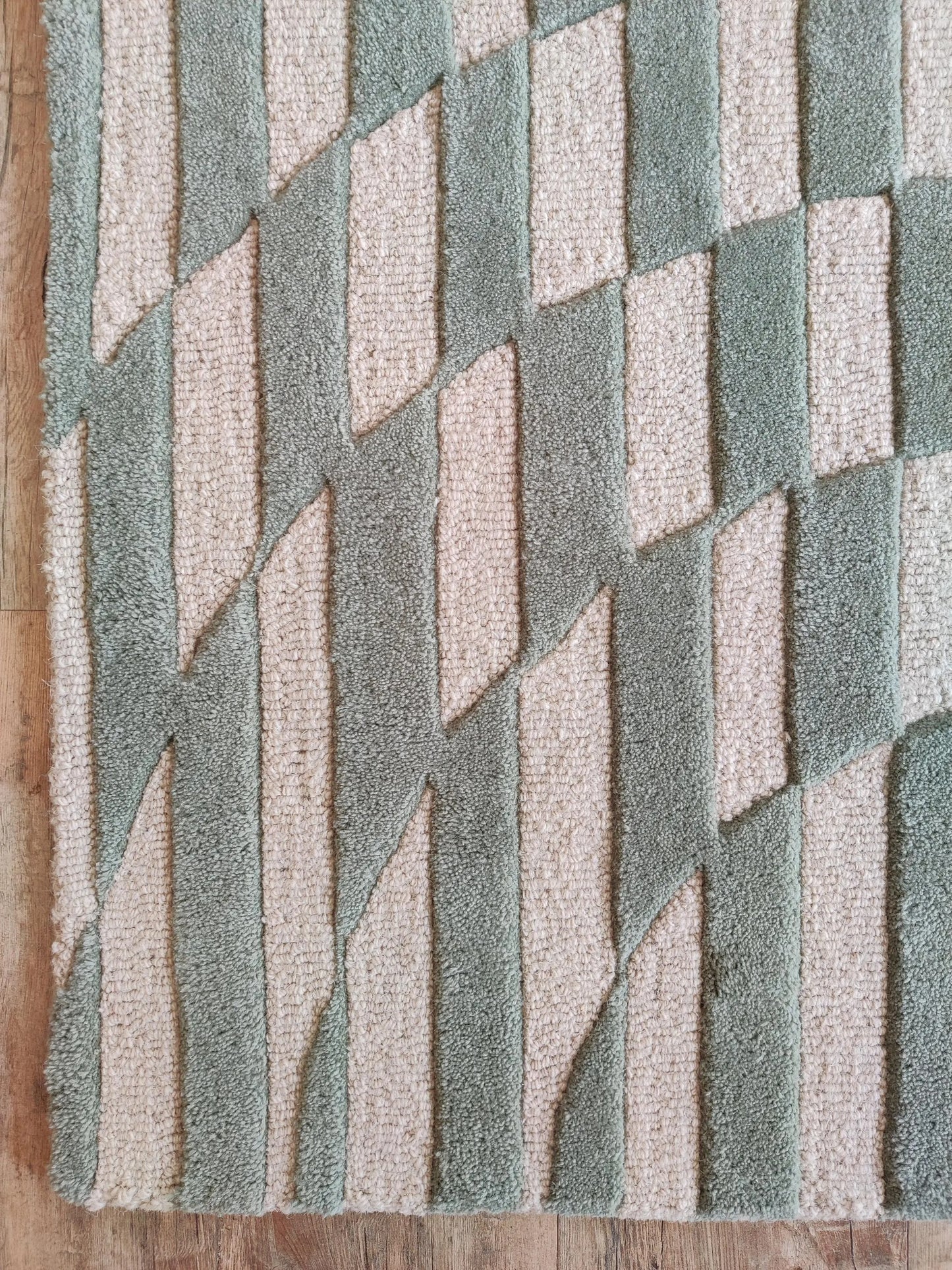 Ripple Sunburst Pattern Hand-Tufted Decorative Statement Rug for Bedroom