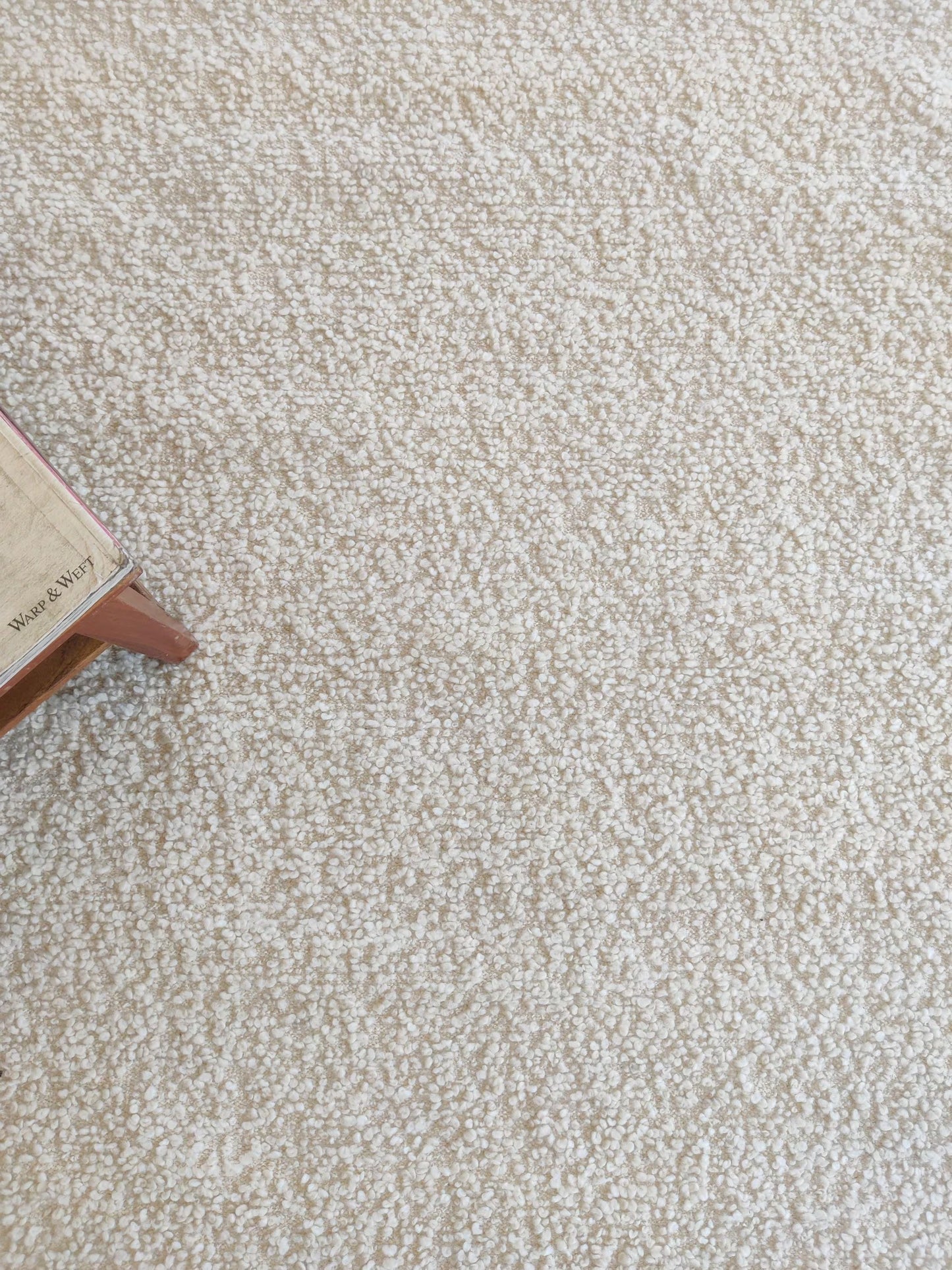 Scandinavian Style Minimalist Off-White Wool handloom Carpet