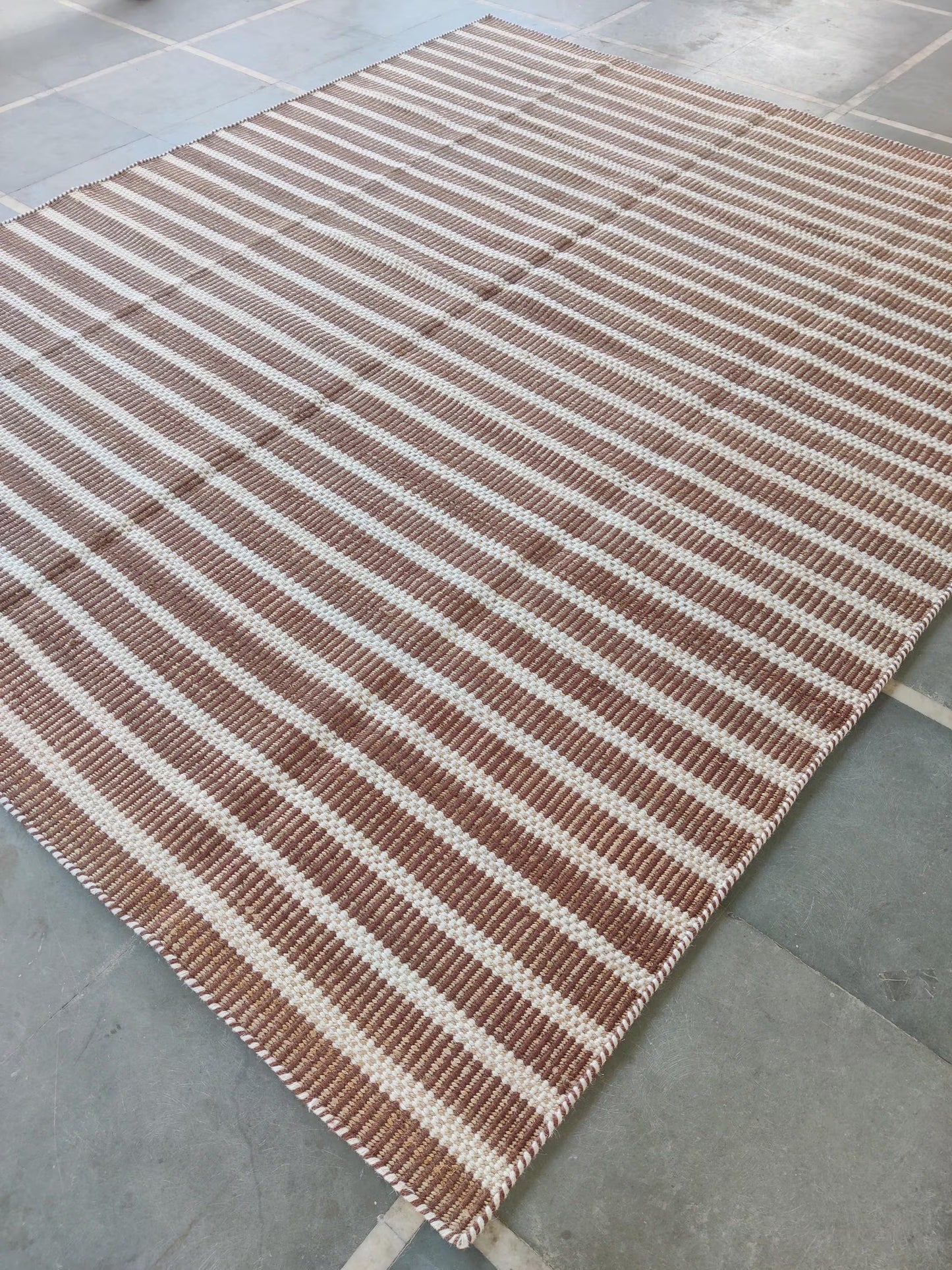Textured Linear Rug Pattern Bohemian Interior Inspiration