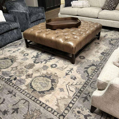 Urban Flora Neutral home decor Oushak Rug