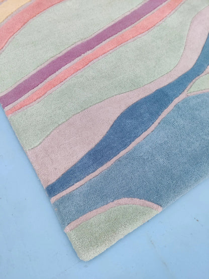 Fluid Undulating Soft and Luxurious Wool Textile for Bedroom carpet