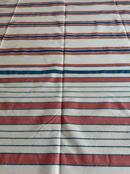 Southwestern Striped Cotton flat weave  Rug