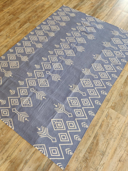 Modern Ikat Geometric Accent Carpet Scandi Boho Home Decor Rug