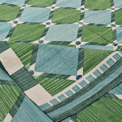 Caspian Harlequin Caspian Handwoven Cotton Dhurrie Rug