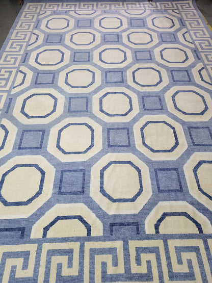 Metropolis Octagon Hand-Knotted Wool Contemporary Geometric Rug