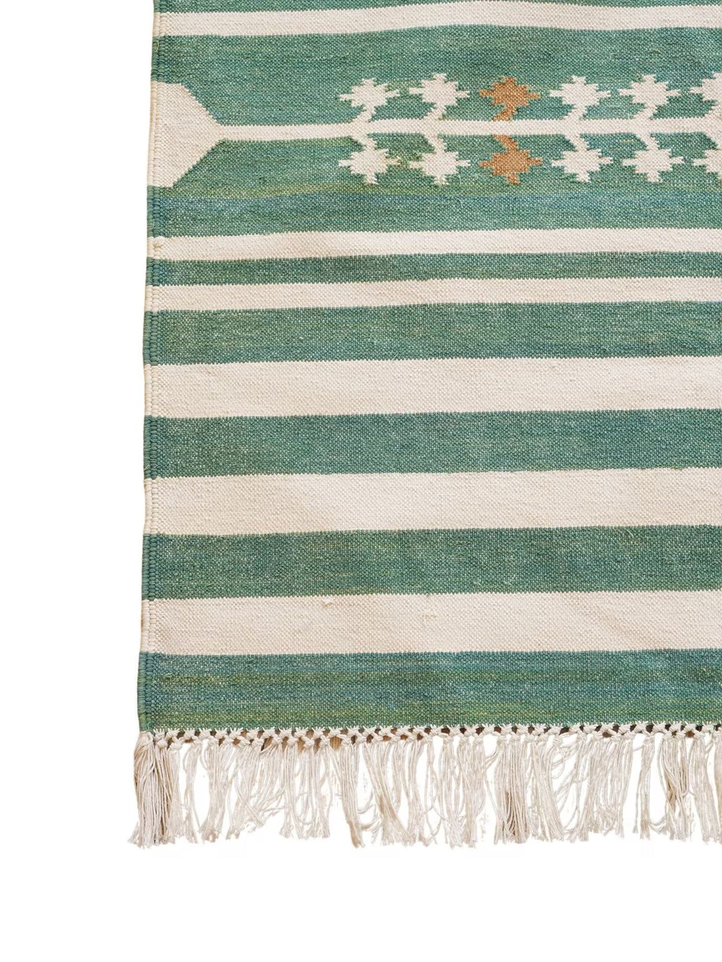 Nordic Striped Cotton Flatweave Rug