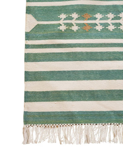 Nordic Striped Cotton Flatweave Rug
