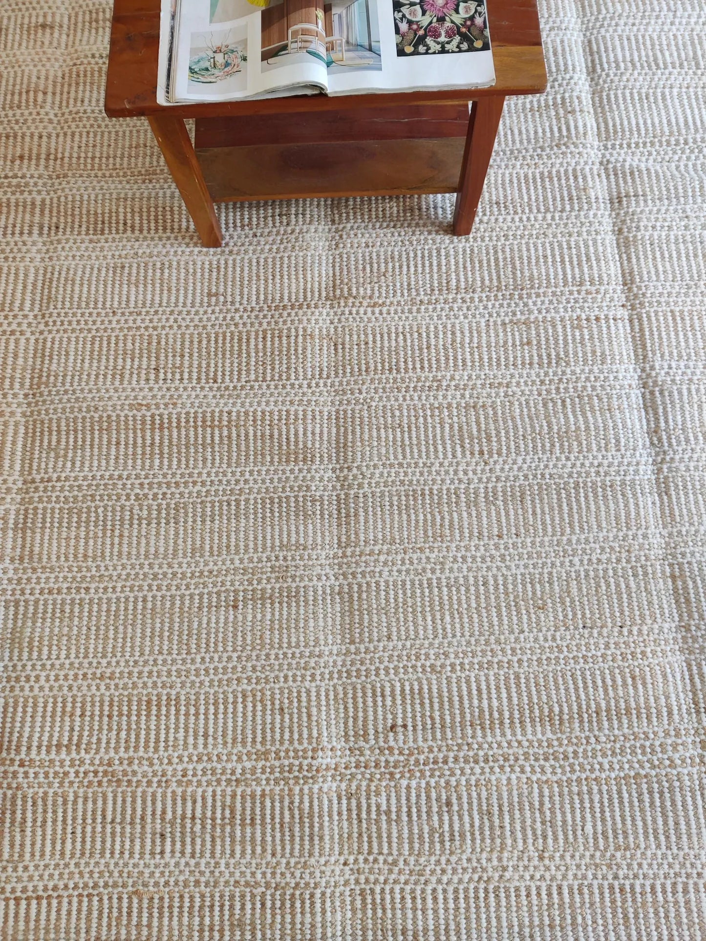 Desert Striped Pattern Premium Handloom Living Room Carpet