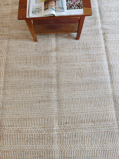 Desert Striped Pattern Premium Handloom Living Room Carpet