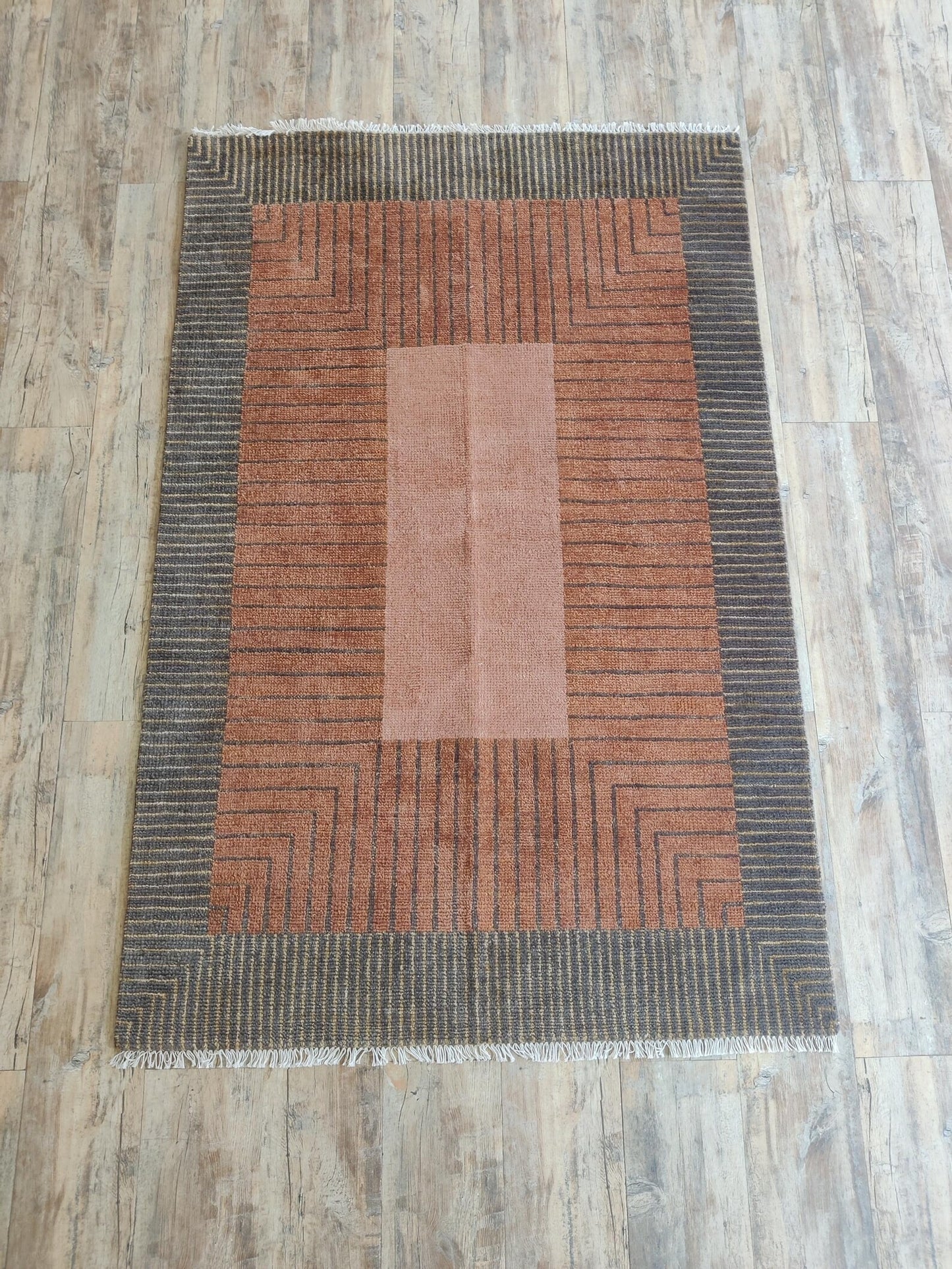 Terra Steps Modern Abstract Linear Area Rug