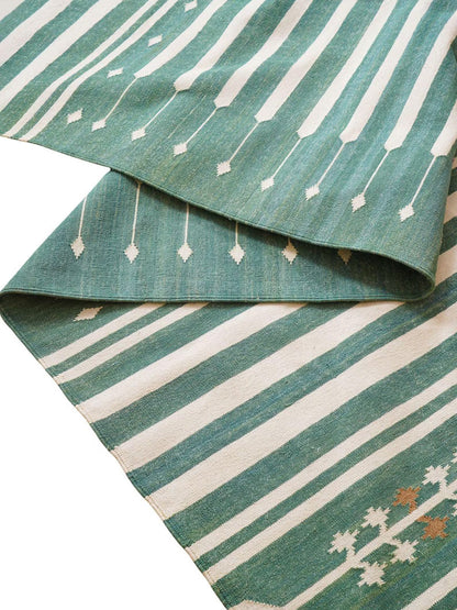 Nordic Striped Cotton Flatweave Rug
