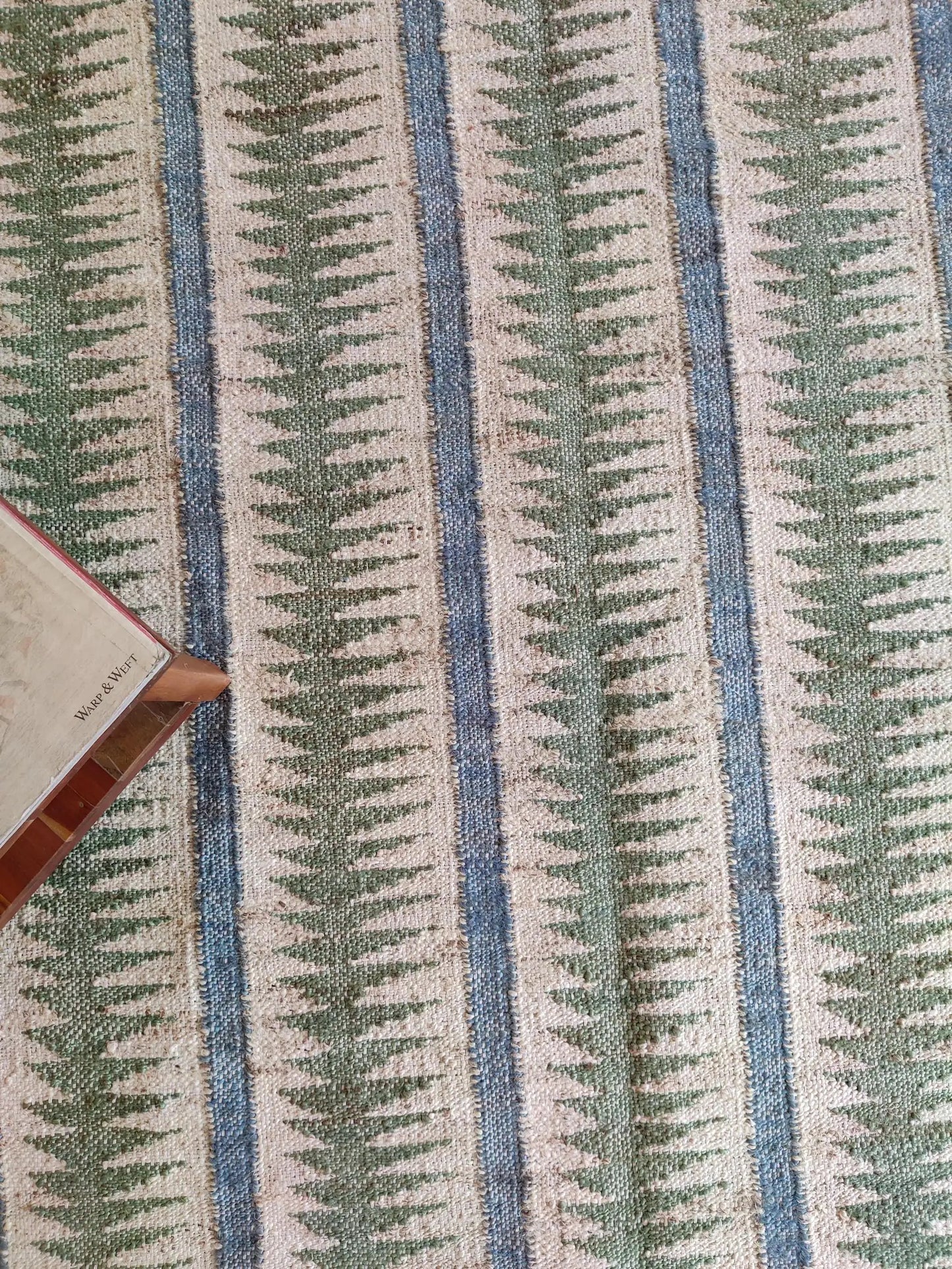 Crimson Orb Dhurrie Nordic Style Natural Fiber Kilim rug