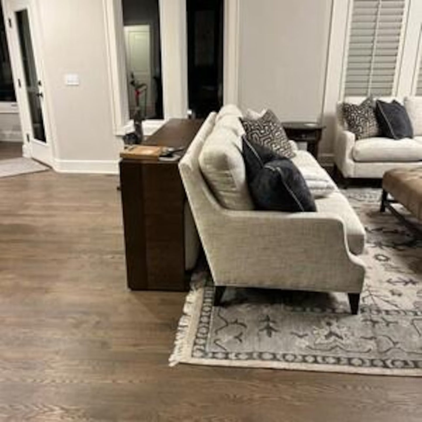 Urban Flora Neutral home decor Oushak Rug