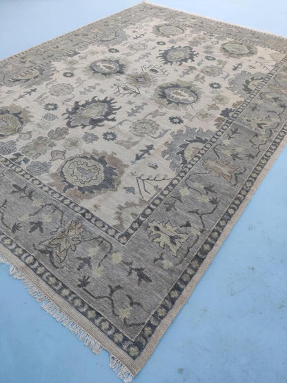Urban Flora Neutral home decor Oushak Rug