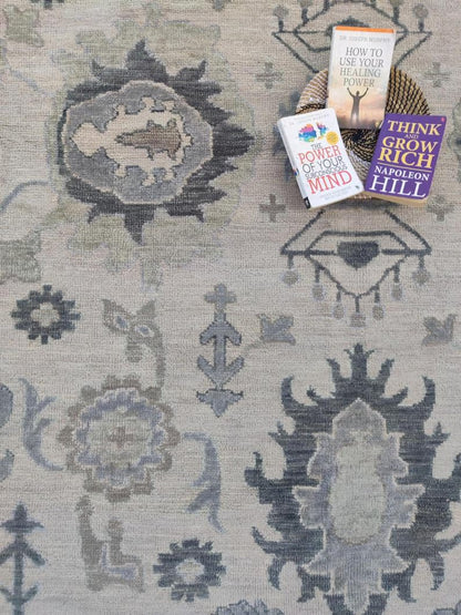 Urban Flora Neutral home decor Oushak Rug